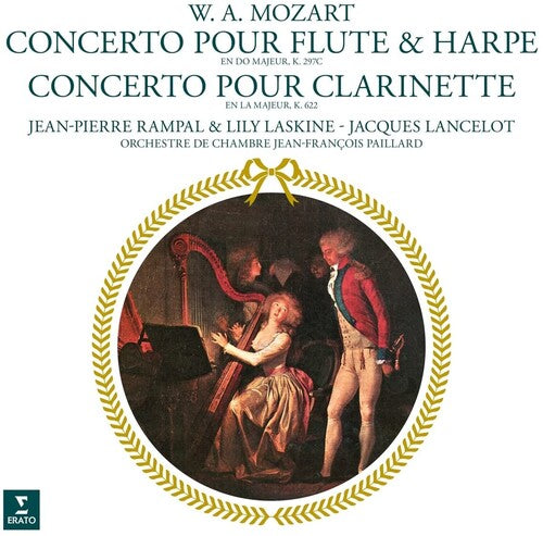 MOZART: CONCERTO FOR FLUTE & HARP CLARINET - JEAN-PIERRE RAMPAL, JEAN-FRANCOIS PAILLARD, LILY LASKINE (VINYL LP)