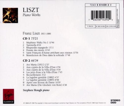 Liszt: Piano Works - STEPHEN HOUGH (2 CDs)
