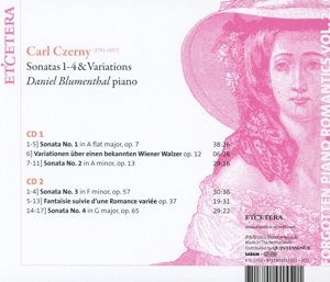 CZERNY: Sonatas 1-4 (Forgotten Piano Romantics Vol. 2) - Daniel Blumenthal (2 CDs)