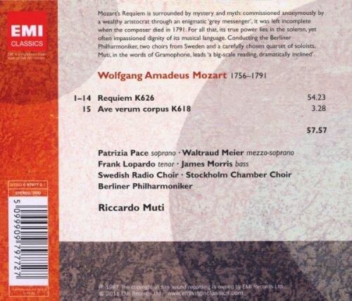 Mozart: Requiem; Ave Verum Corpus - RICCARDO MUTI, BERLIN PHILARMONIC