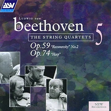 BEETHOVEN: The String Quartets, Vol. 5 (Op. 59 "Razumovsky" No. 2, Op. 74 "Harp") - The Lindsays