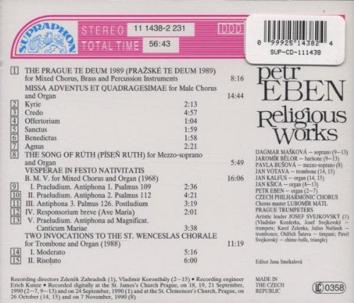 Eben: Religious Works - Czech Philharmonic, Prague Trumpeters