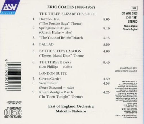 COATES: The Three Elizabeths Suite - East Of England Orchestra, Nabarro