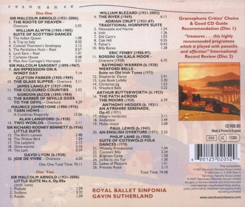 THE BRITISH LIGHT MUSIC COLLECTION 1 - Royal Ballet Sinfonia, Gavin Sutherland (2 CDs)