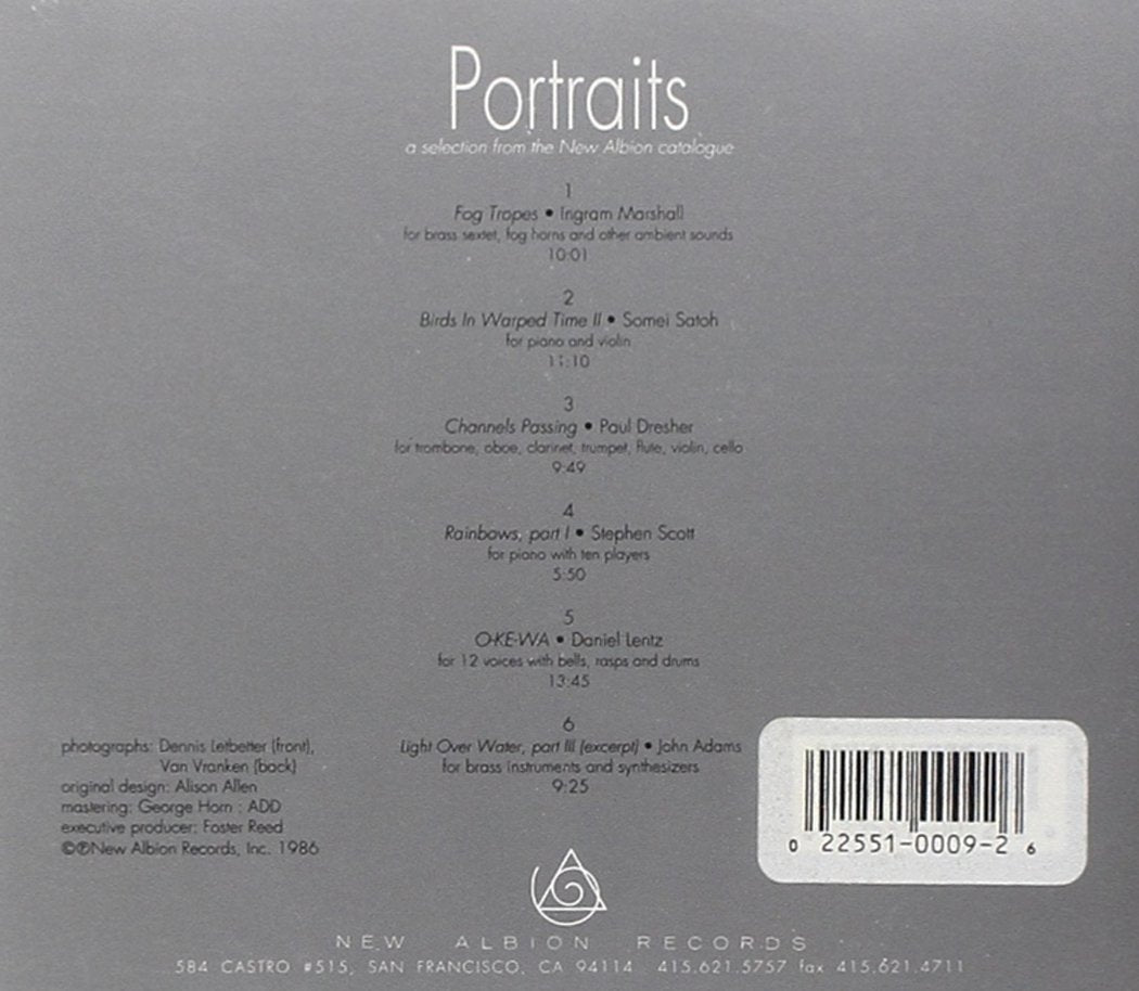 PORTRAITS (SELECTIONS FROM THE NEW ALBION CATALOG - MARSHALL/SATOH/DRESHER/LENTZ) - VARIOUS