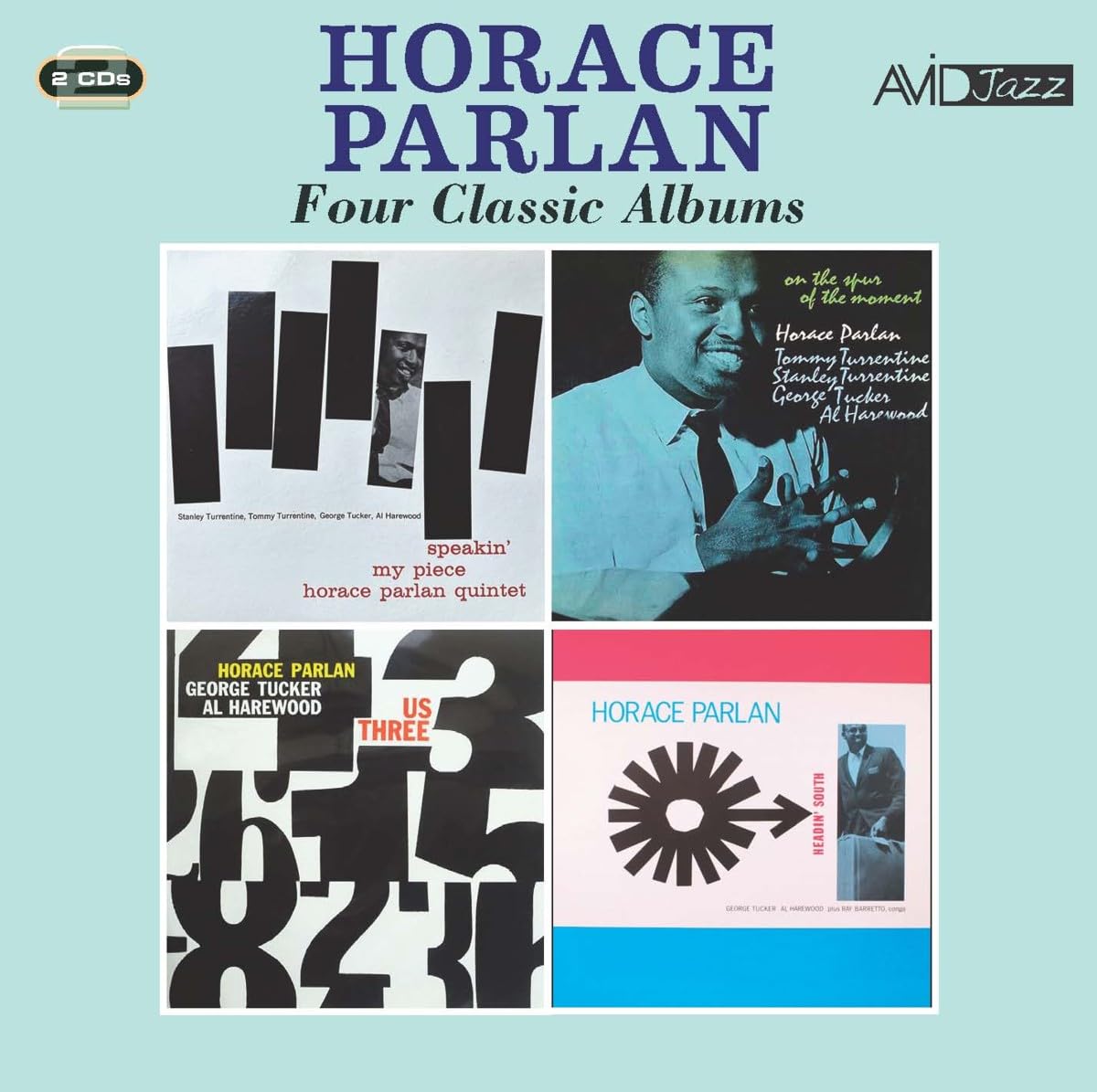 HORACE PARLAN - Four Classic Albums (Speakin’ My Piece / On The Spur Of The Moment / Us Three / Headin’ South) (2CD)