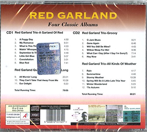RED GARLAND - Four Classic Albums (A Garland Of Red / All Mornin' Long / Groovy / All Kinds Of Weather)