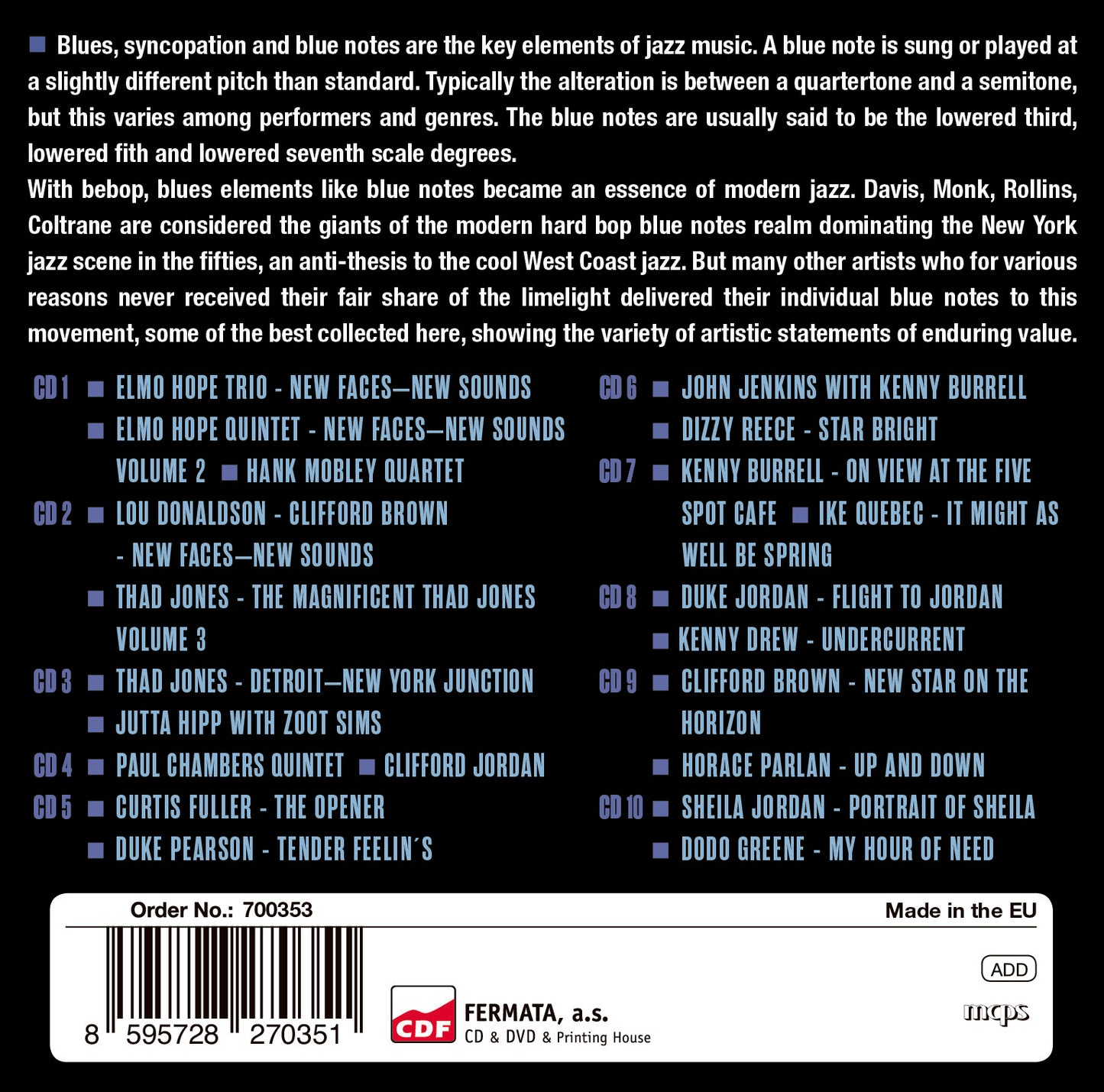 BLUE NOTES - 21 ORIGINAL ALBUMS (10 CDs)