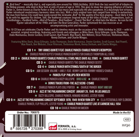 Charlie Parker: BIRD 100th Anniversary (10 CDs)