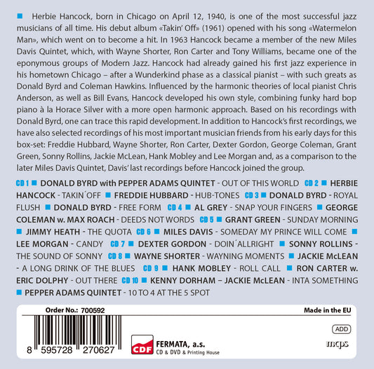 HERBIE HANCOCK & FRIENDS - Milestones of Jazz Legends (10 CDs)