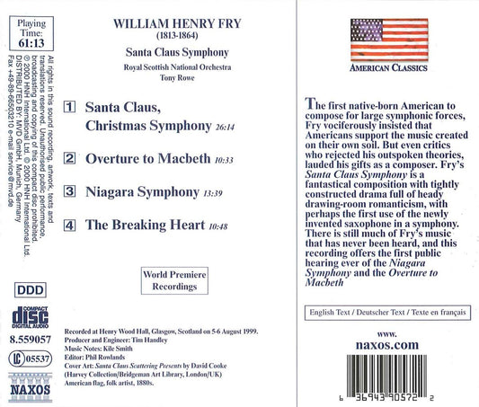 FRY: Santa Claus Symphony / Niagara Symphony - Royal Scottish National Orchestra