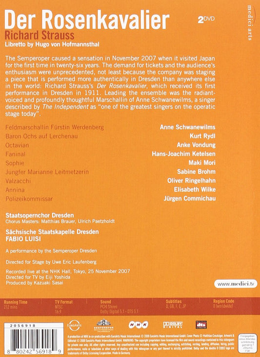 STRAUSS, R: Der Rosenkavalier - Dresden State Opera, Luisi (DVD)