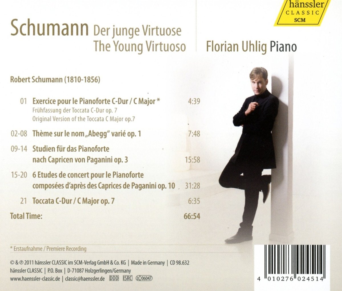 SCHUMANN: The Young Virtuoso (Complete Piano Works, Vol. 2) - Florian Uhlig