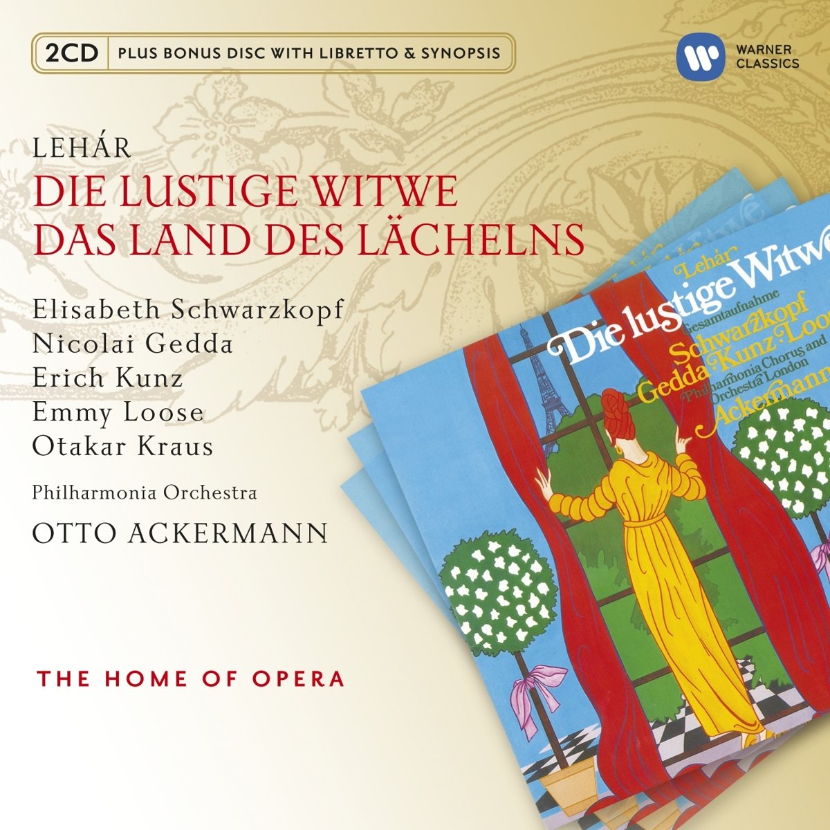 Lehar: The Merry Widow; The Land Of Smiles - Schwarzkopf, Gedda, Kunz (2 CDs)