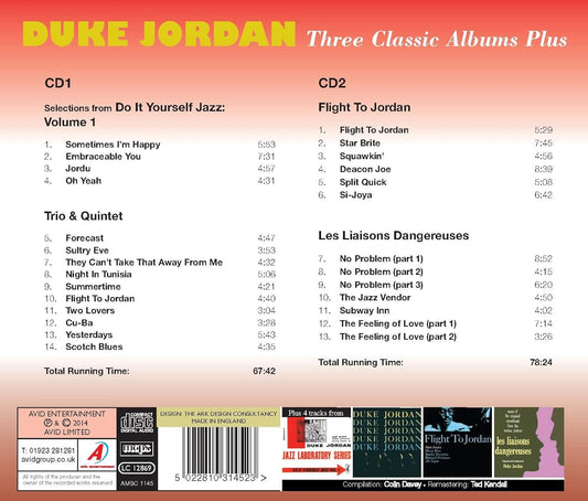 DUKE JORDAN - Three Classic Albums (2 CDs)