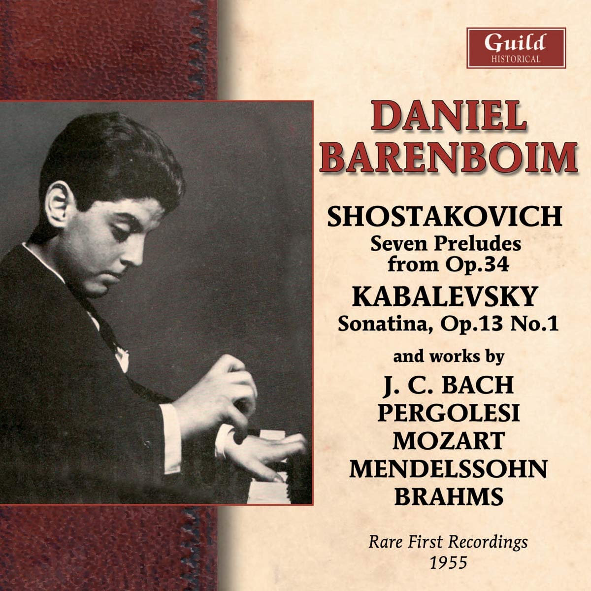 DANIEL BARENBOIM: Rare first recordings 1955