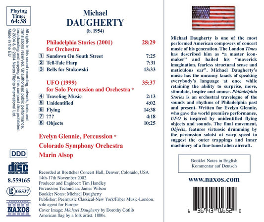 Daugherty: Philadelphia Stories & UFO - Evelyn Glennie, Colorado Symphony Orchestra, Marin Alsop