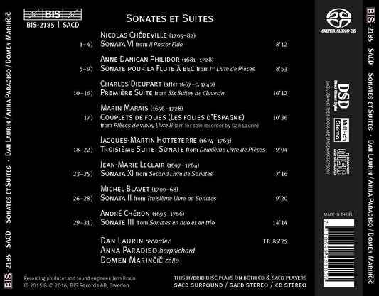 Sonates & Suites for Recorded, Cello and Harpsichord - Dan Laurin, Anna Paradiso, Domen Marinčič (Hybrid SACD)