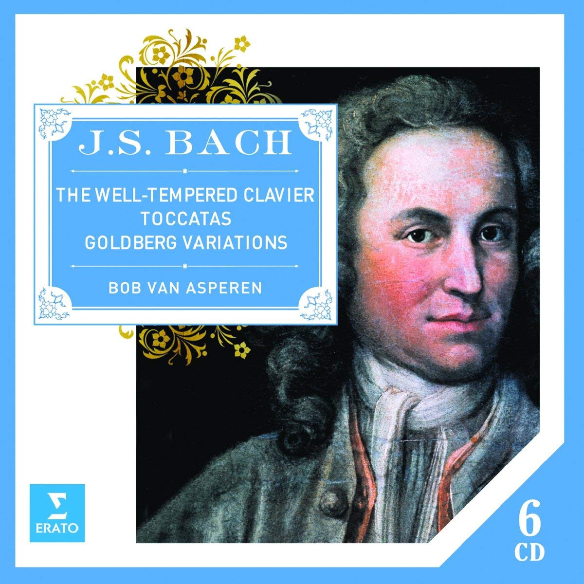 Bach: The Well-Tempered Clavier (complete), Toccatas, Goldberg Variations - Bob van Asperen (6 CDs)