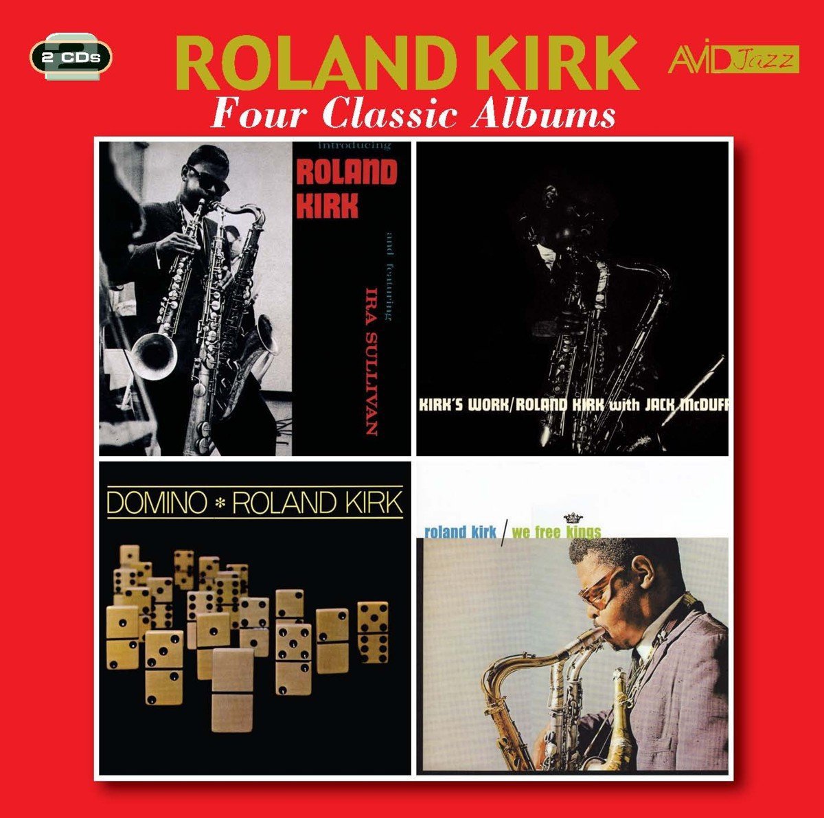 ROLAND KIRK - Four Classic Albums (Introducing Roland Kirk / Kirk’s Work / We Free Kings / Domino) (2CD)