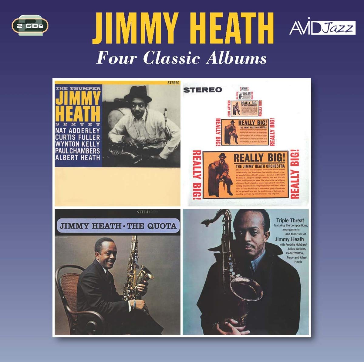 JIMMY HEATH - Four Classic Albums (The Thumper / Really Big! / The Quota / Triple Threat) (2CD)