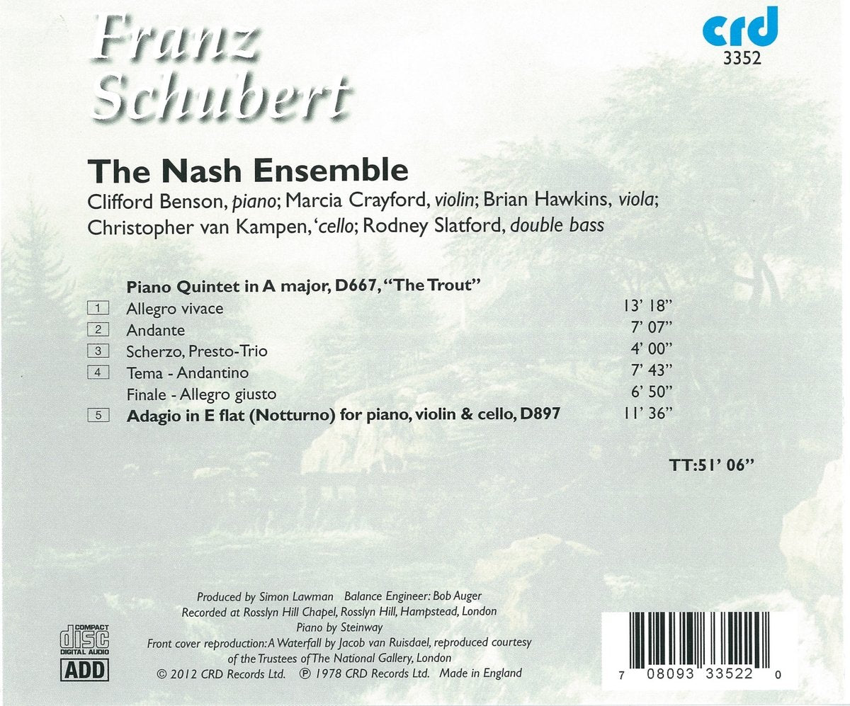 SCHUBERT: TROUT QUINTET & NOTTURNO - THE NASH ENSEMBLE