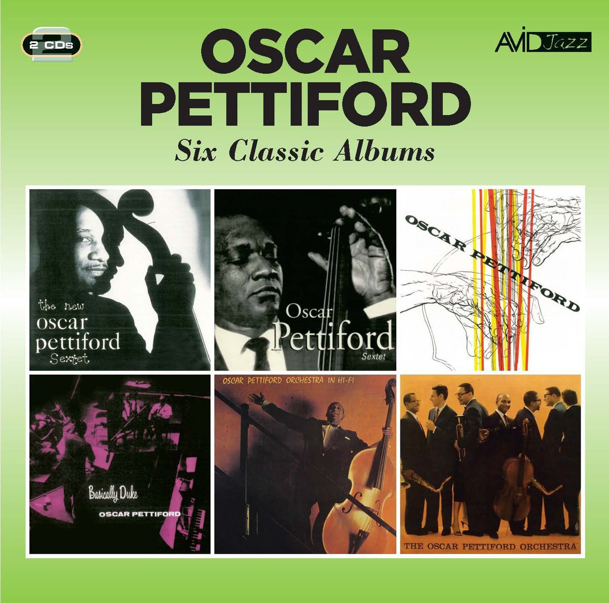 OSCAR PETTIFORD - Six Classic Albums (The New Oscar Pettiford Sextet / The Oscar Petiford Sextet / Oscar Pettiford Modern Quintet / Basically Duke / In Hi-Fi / In Hi-Fi Vol 2) (2CD)