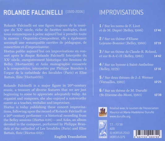 FALCINELLI: Improvisations - Rolande Falcinelli