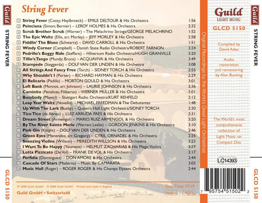 THE GOLDEN AGE OF LIGHT MUSIC: STRING FEVER - Deltour/Holmes/Farnon/Gould,Morton/+