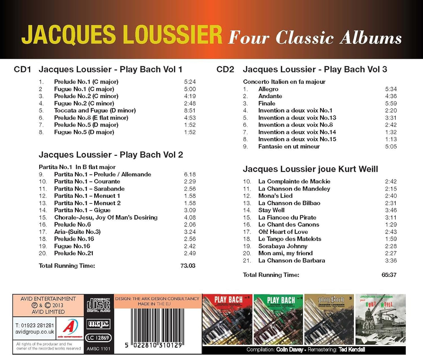 JACQUES LOUSSIER - Four Classic Albums (2 CDs)
