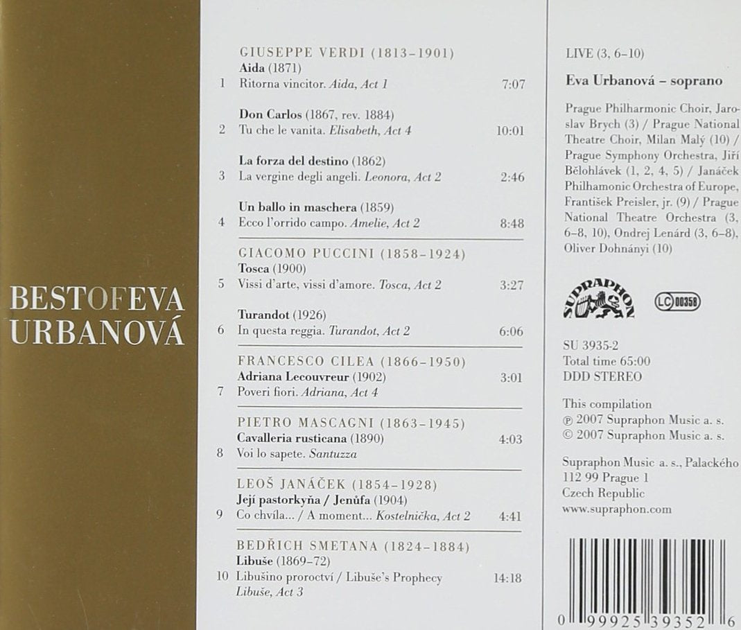 Eva Urbanová - The Best of Eva Urbanová