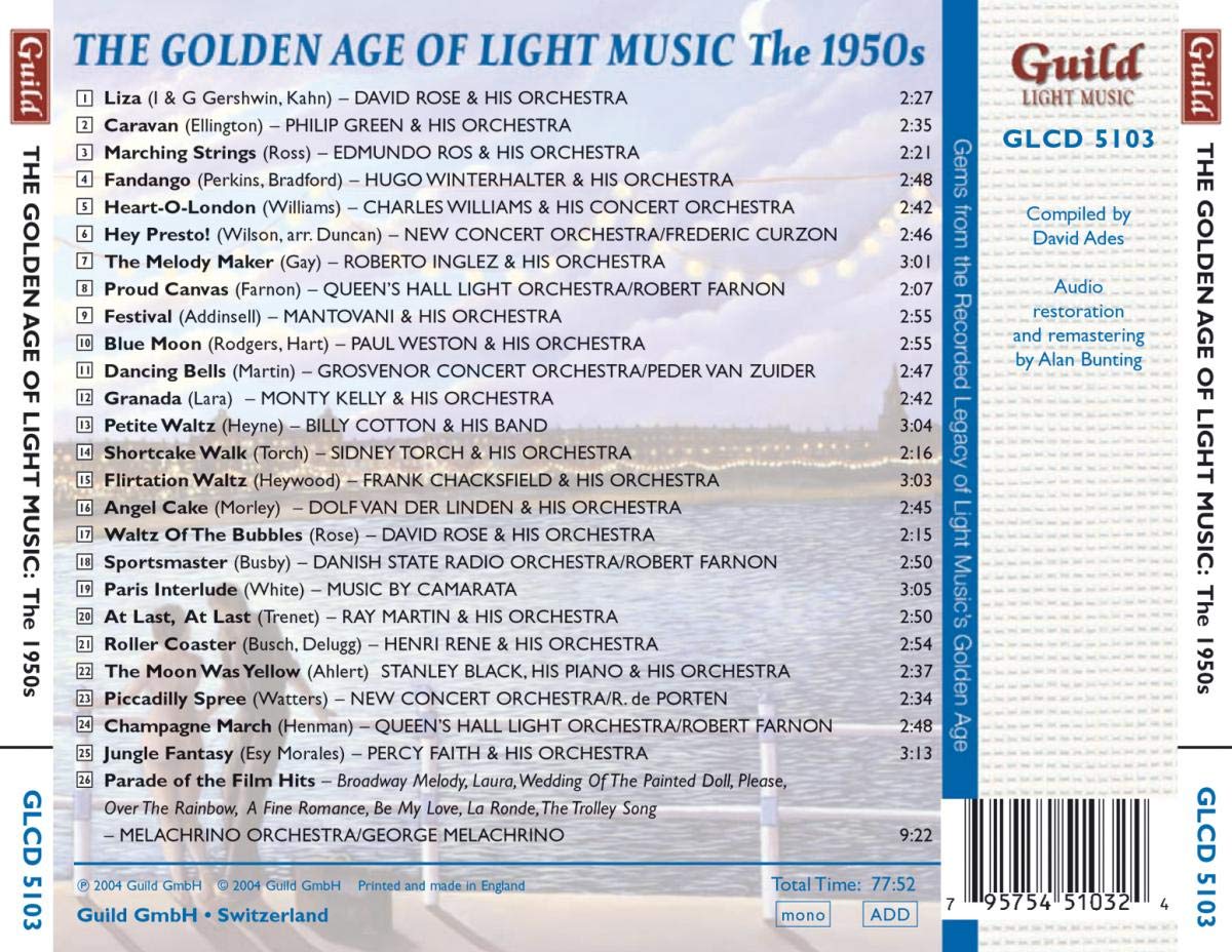 THE GOLDEN AGE OF LIGHT MUSIC: THE 1950s