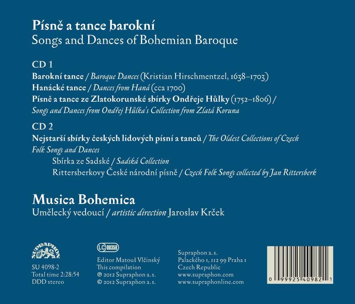 Songs and Dances of Bohemian Baroque - Musica Bohemica (2 CDs)