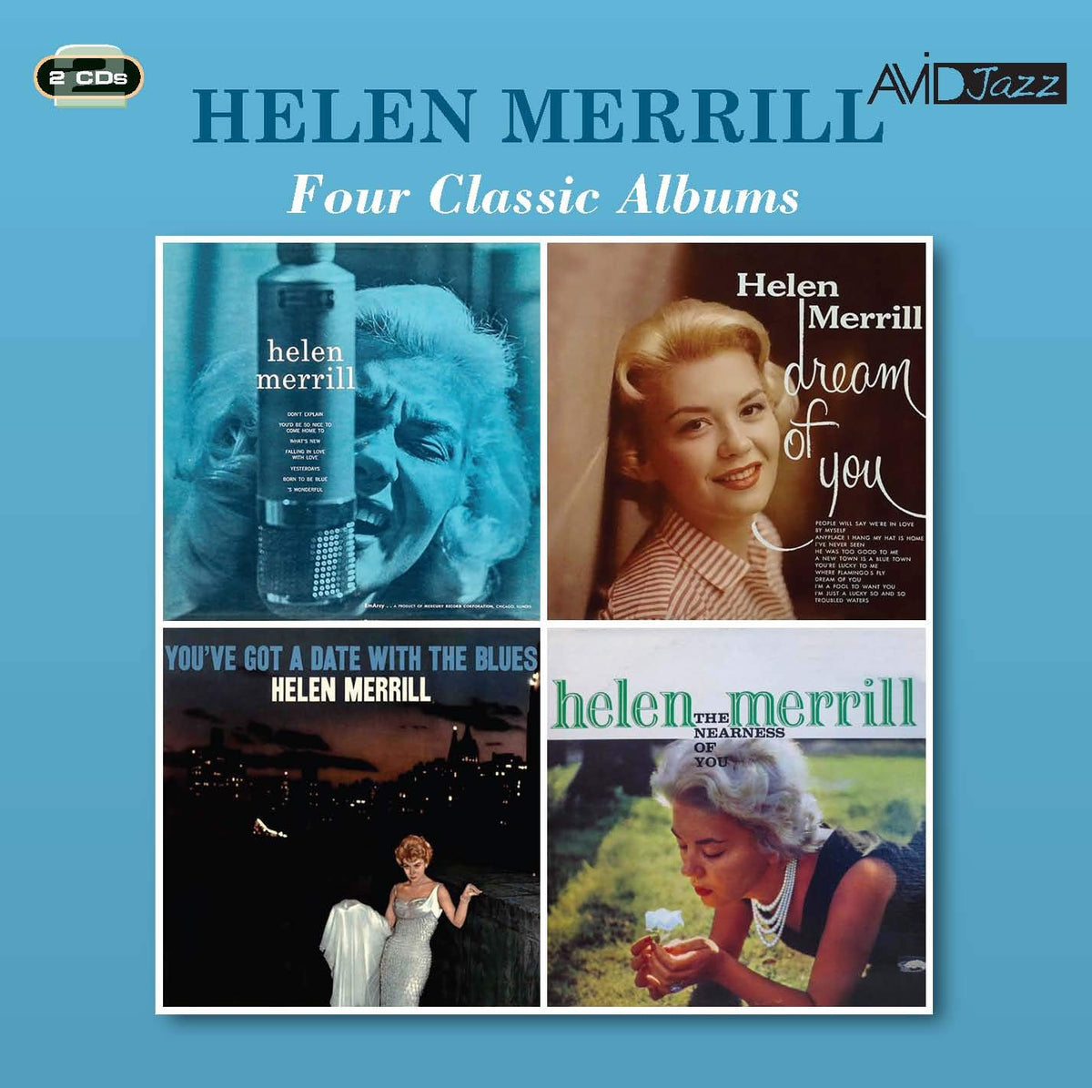 HELEN MERRILL - Four Classic Albums (HELEN MERRILL / DREAM OF YOU / YOU’VE GOT A DATE WITH THE BLUES / THE NEARNESS OF YOU) (2CD)