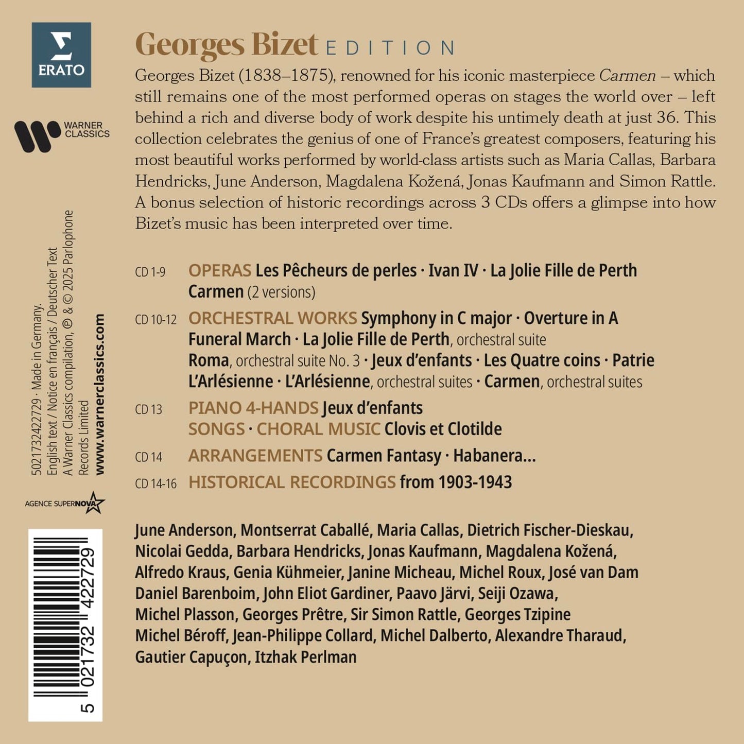 BIZET EDITION (16 CDS)