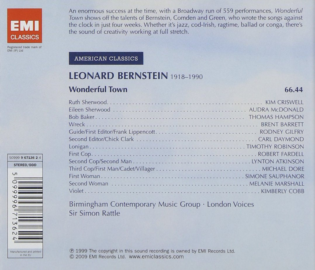 Bernstein: Wonderful Town - SIMON RATTLE, THOMAS HAMPSON