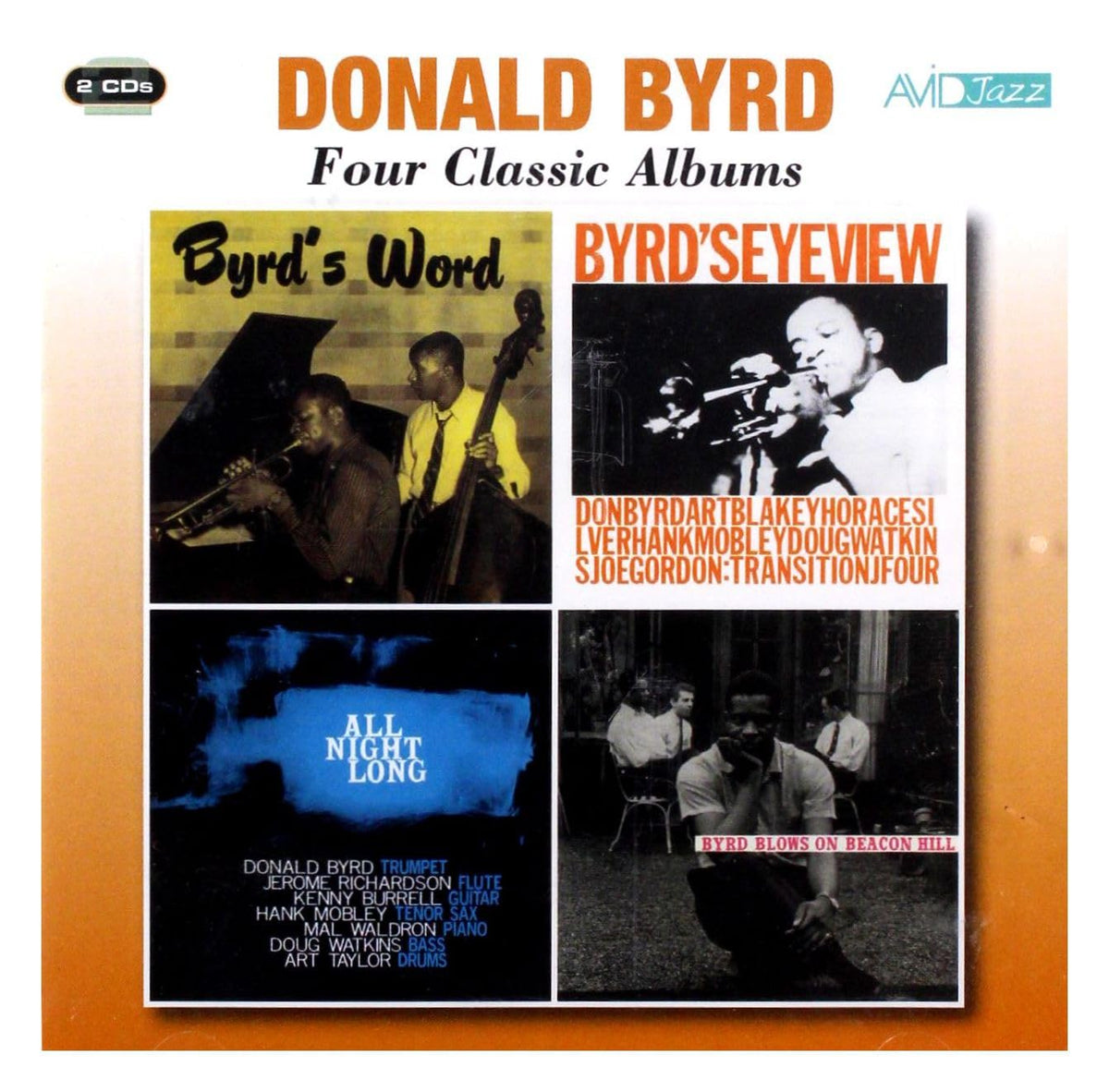 DONALD BYRD - Four Classic Albums (Byrd's Word / Byrd's Eye View / All Night Long / Byrd Blows On Beacon Hill)