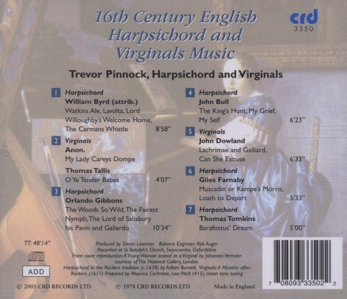 16th Century English Harpsichord & Virginals - Trevor Pinnock