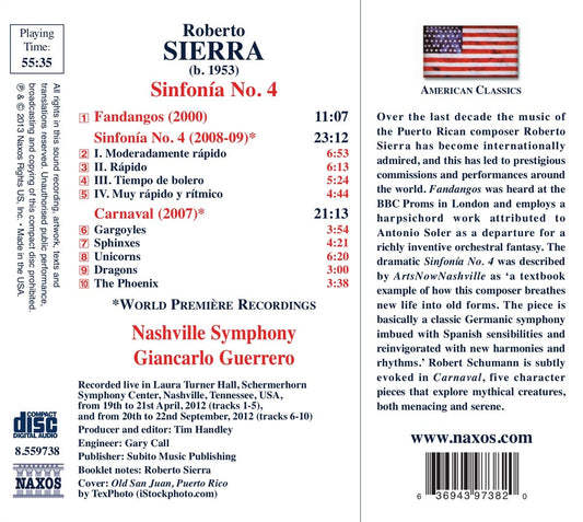 Sierra: Sinfonía No. 4, Fandangos & Carnaval - Nashville Symphony, Giancarlo Guerrero