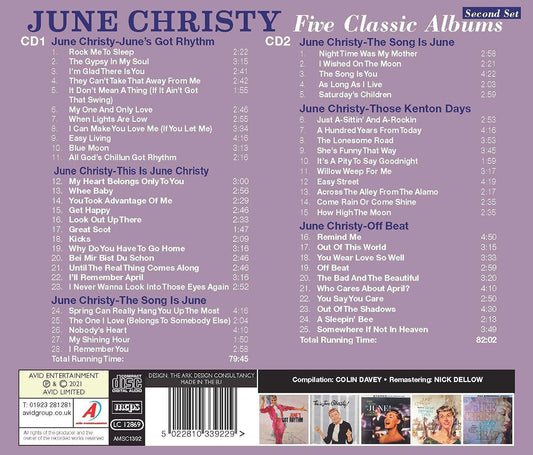 JUNE CHRISTY - Five Classic Albums (2 CDS)
