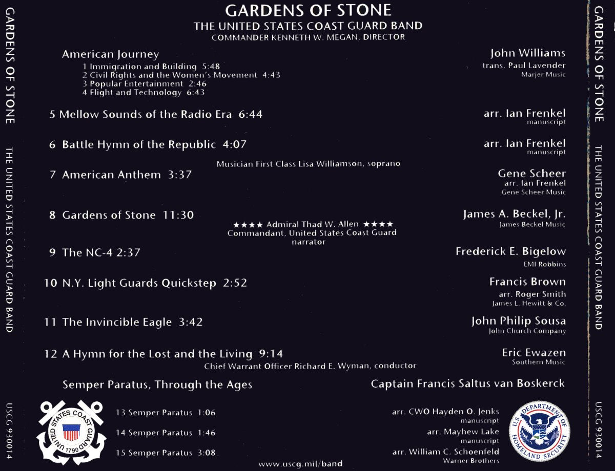 Gardens of Stone - United States Coast Guard Band