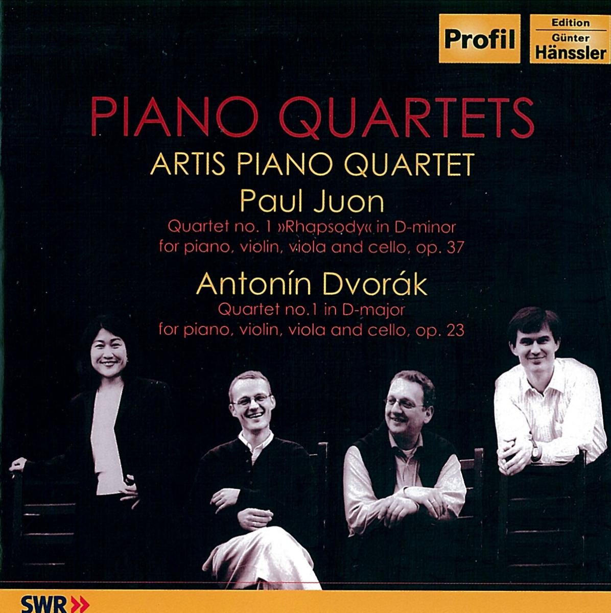 Dvorak: Piano Quartet No. 1; Juon: Piano Quartet - Artis Piano Quartet