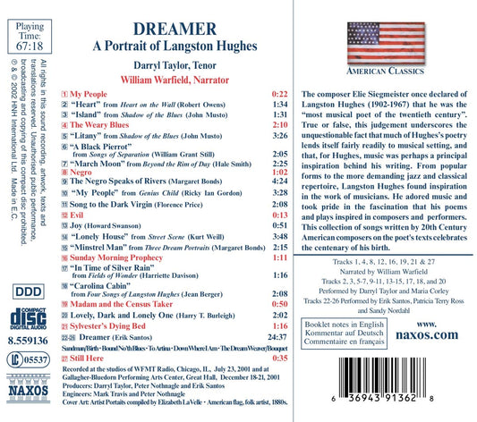 DREAMER: A PORTRAIT OF LANGSTON HUGHES