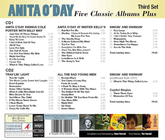 ANITA O'DAY - Five Classic Albums Plus (2 CDS)