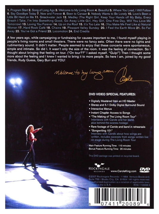 CAROLE KING: Welcome to My Living Room (DVD)