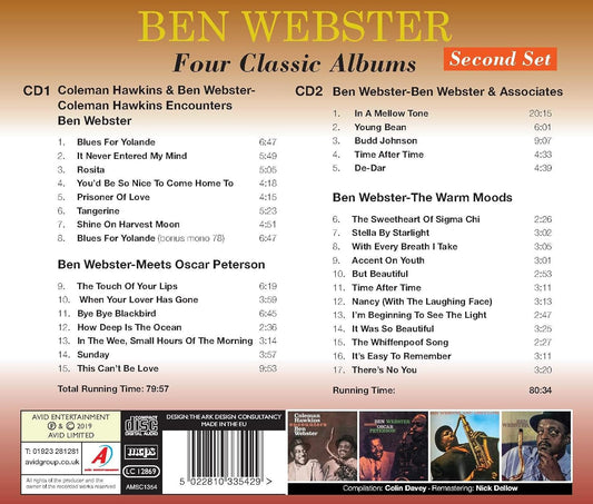 BEN WEBSTER - Four Classic Albums: Second Set (2 CDs)