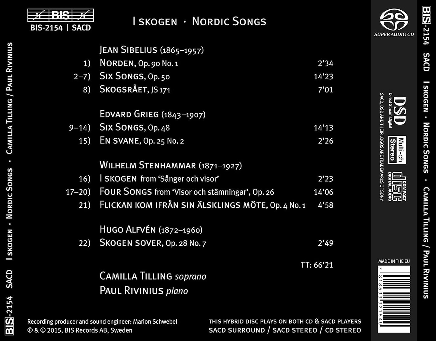 I skogen: Nordic Songs - Paul Rivinius, Camilla Tilling