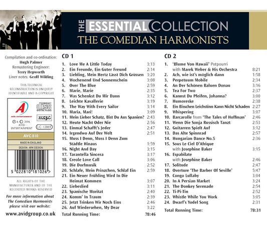 COMEDIAN HARMONISTS - The Essential Collection (2 CDs)