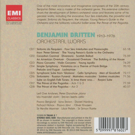 Britten: Orchestral Works (8 CDs)