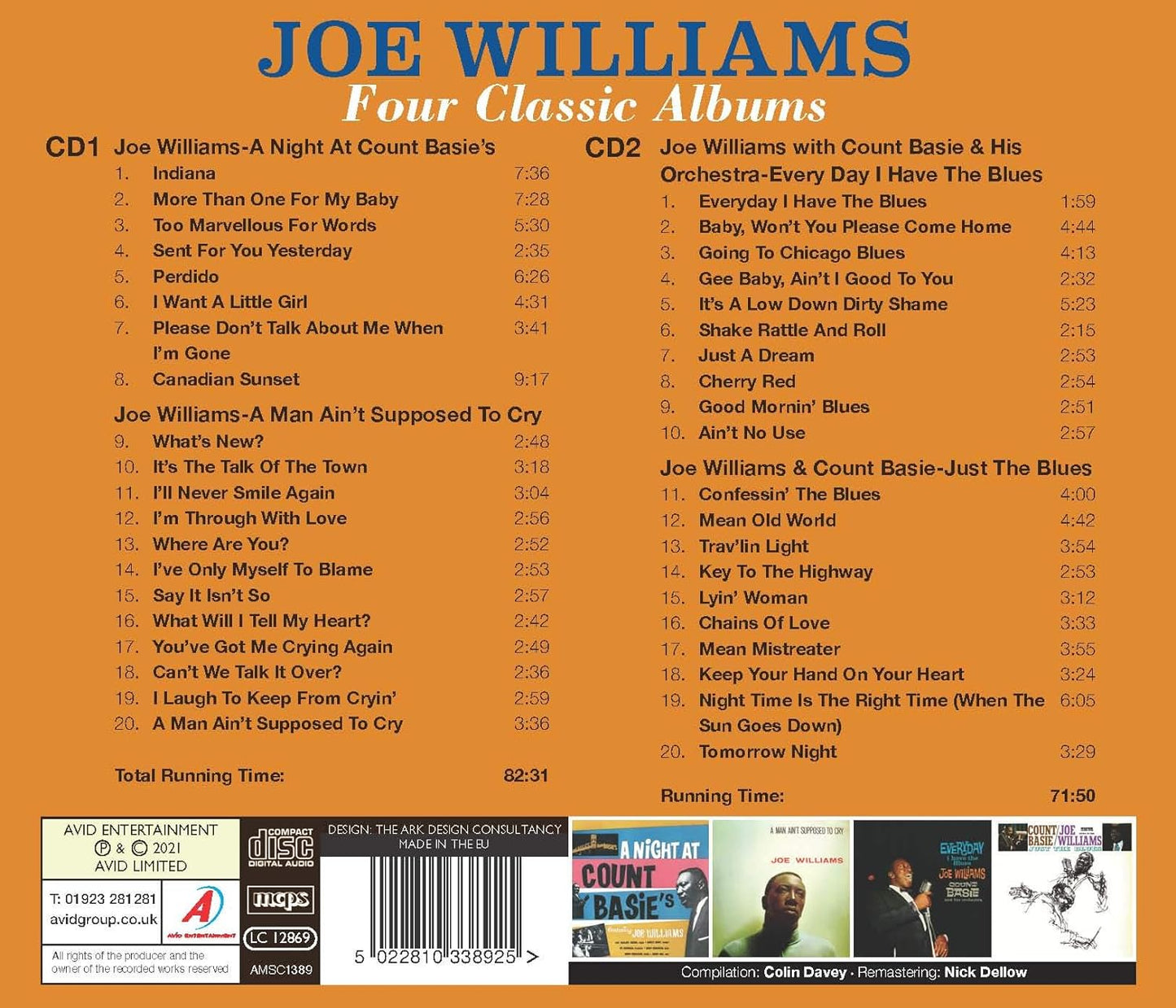 JOE WILLIAMS - Four Classic Albums (2 CDS)